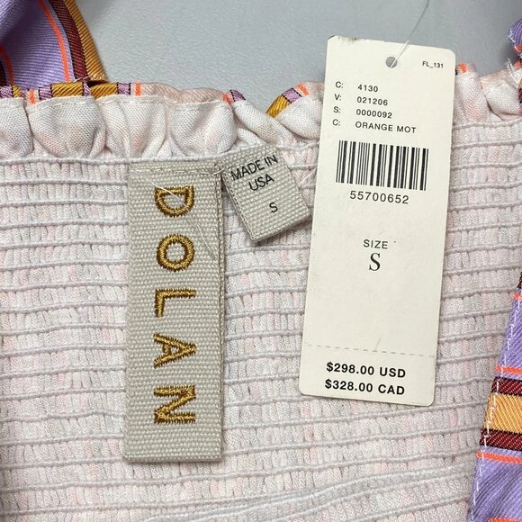 Anthropologie Dolan Caroline Tiered Maxi Dress – Orange/Multi Stripe – Size S – - Picture 5 of 9